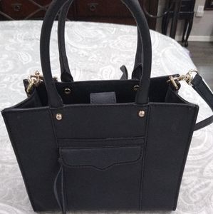 Rebecca Minkoff Black Leather Mini Mab